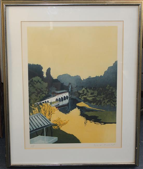 Patrick Procktor (1936-2003) Views of Japan, overall 20 x 25in. & 25 x 20in.